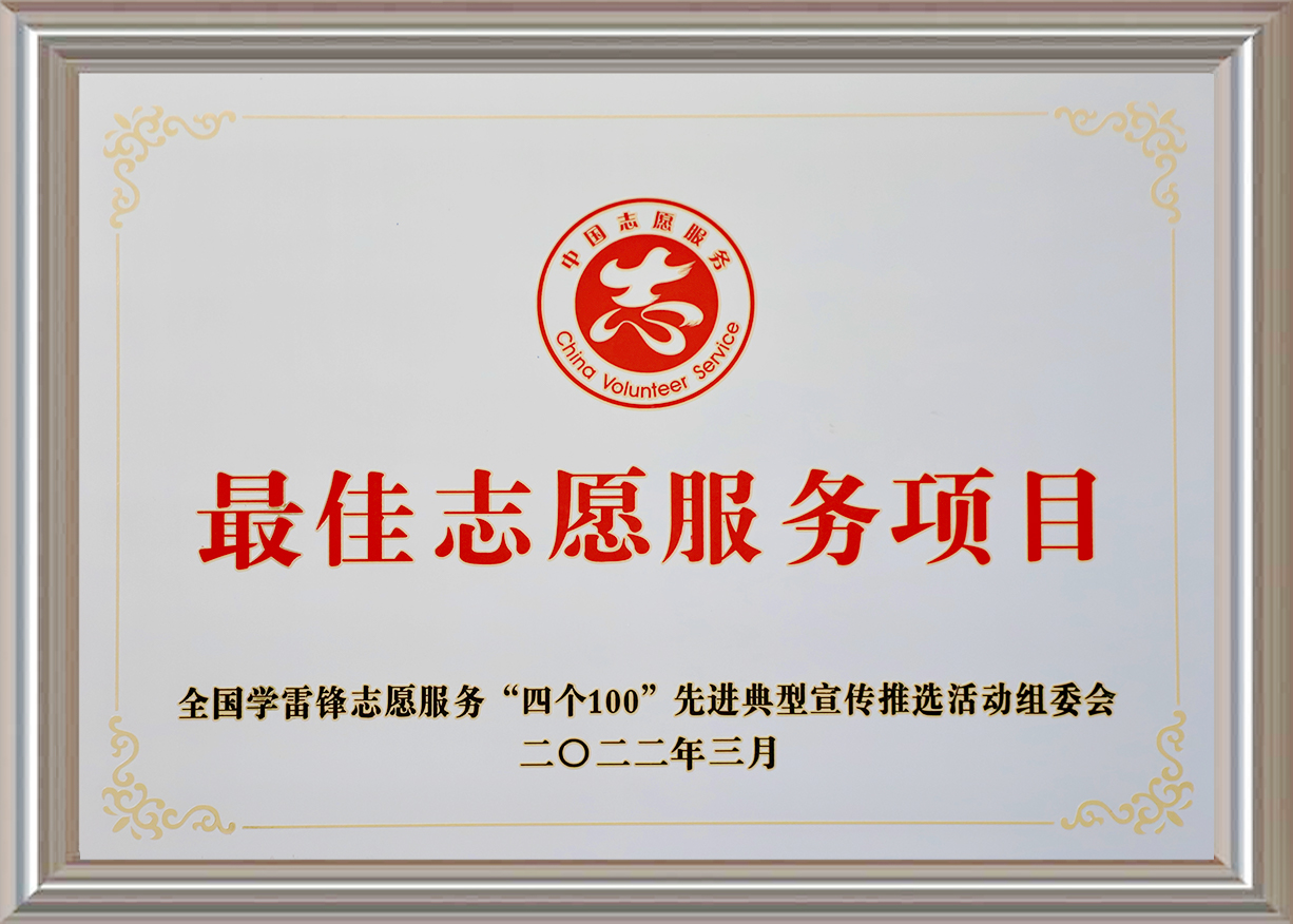 最佳志愿服務(wù)項(xiàng)目